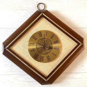 Vintage MCM Westclox no cord wall clock mid century modern